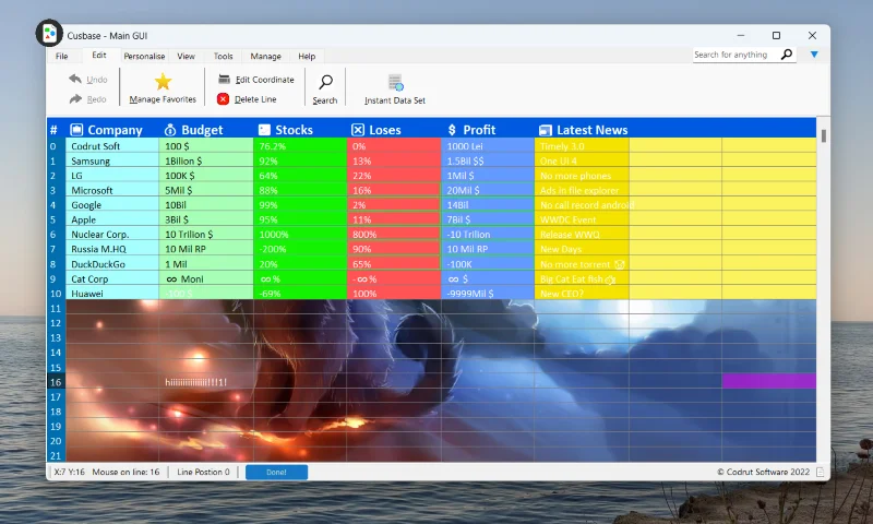 Cusbase Database manager